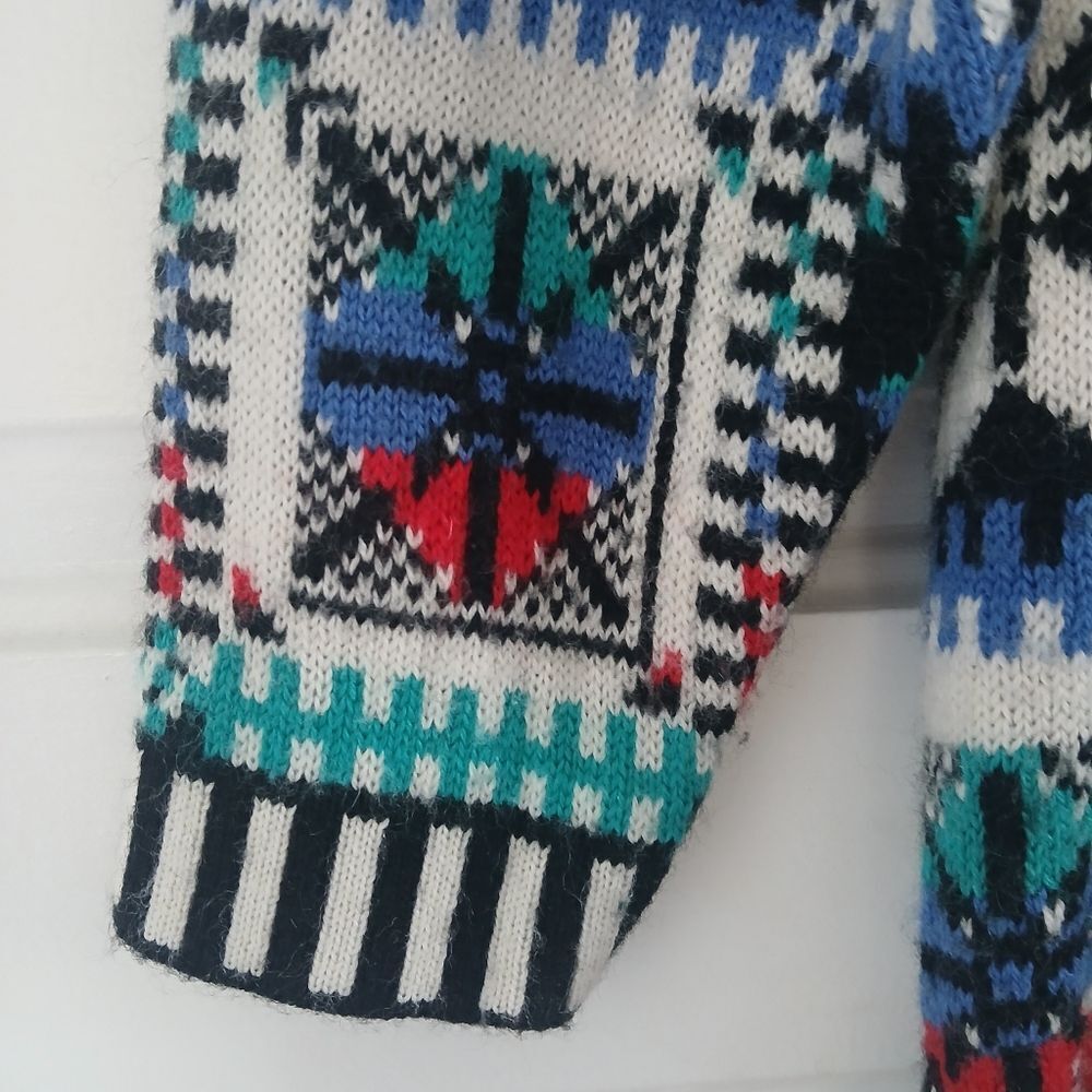 Vintage Best American Clothing Co. Knit Sweater Christmas Scandi Girl Cabincore - Picture 9 of 11